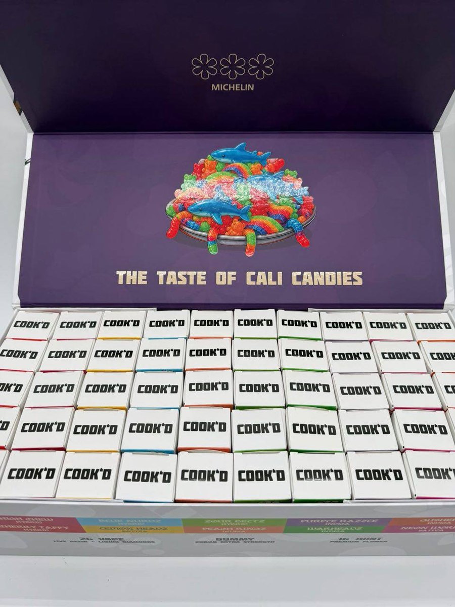 Cook'd Candy Plug master case, The Taste of Cali Candies