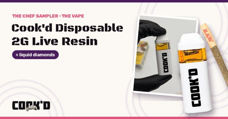 Cook’d Disposable: The 2G Vape With Live Resin + Liquid Diamonds