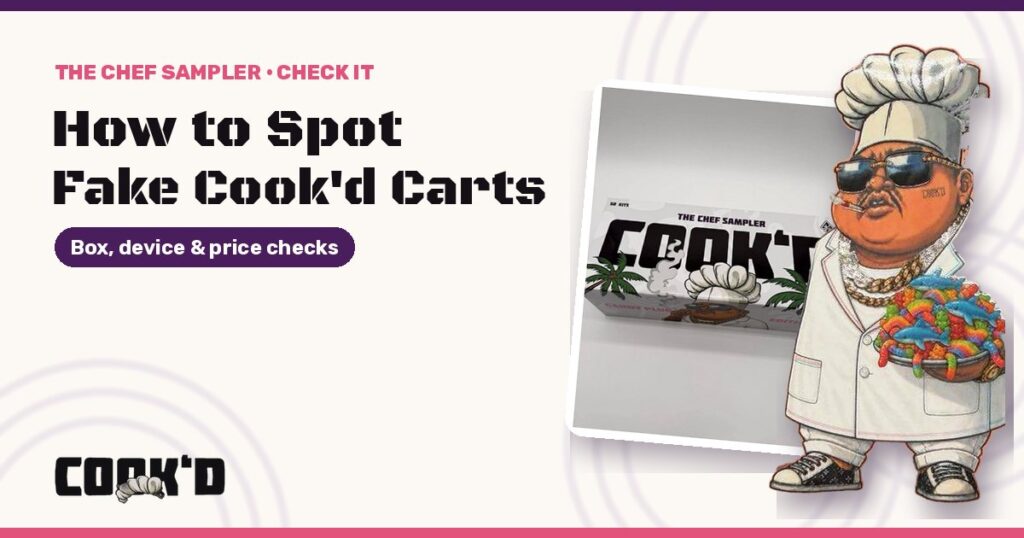 How to Spot Fake Cook'd Carts: Box, Vape & Price Checks – Cook'd 3 in 1